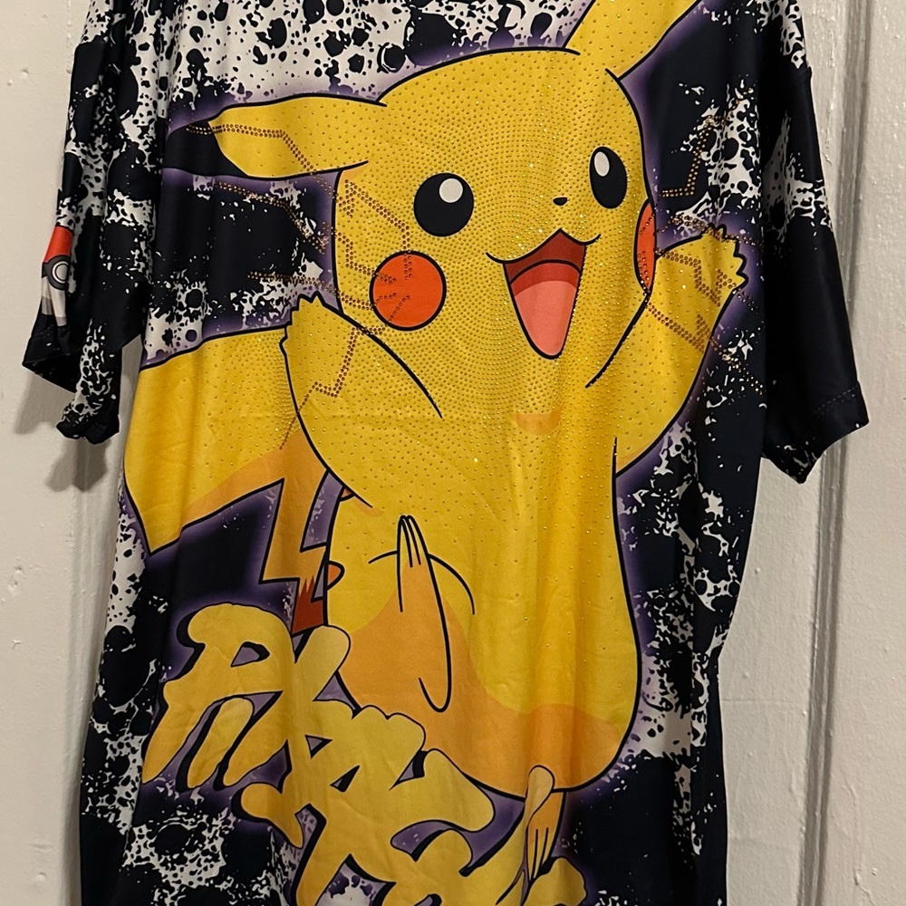Pokemon Pikachu Graphic Jersey - Black and Yellow